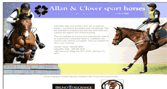 Desktop Screenshot of allancloversporthorses.com
